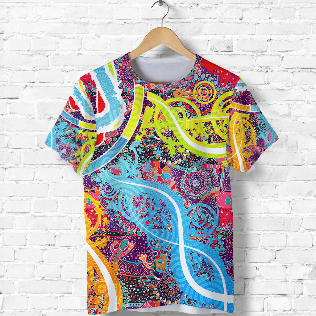 custom-personalised-aboriginal-art-colorful-vibes-t-shirt-indigenous