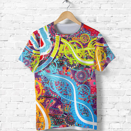 custom-personalised-aboriginal-art-colorful-vibes-t-shirt-indigenous