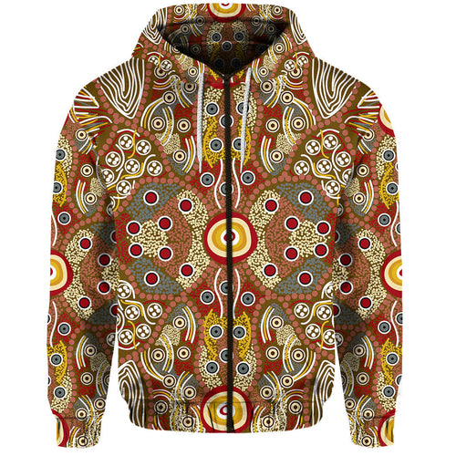 custom-personalised-aboriginal-art-dot-vibes-zip-hoodie-indigenous-no-2