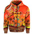 custom-personalised-aboriginal-art-koala-zip-hoodie-indigenous-unique-vibes-orange