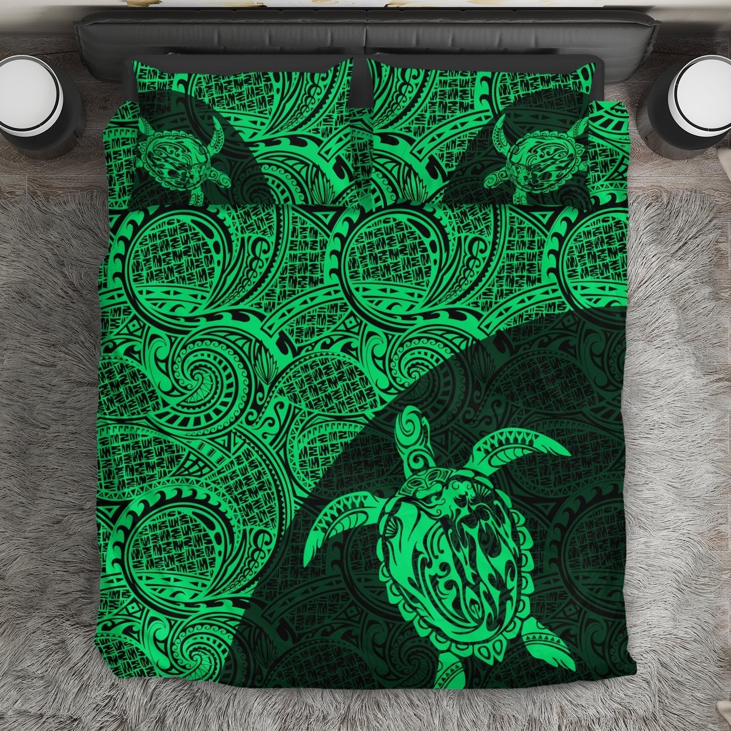 hawaii-bedding-set-tribal-turtle-mermaid-duvet-cover-and-pillow-case