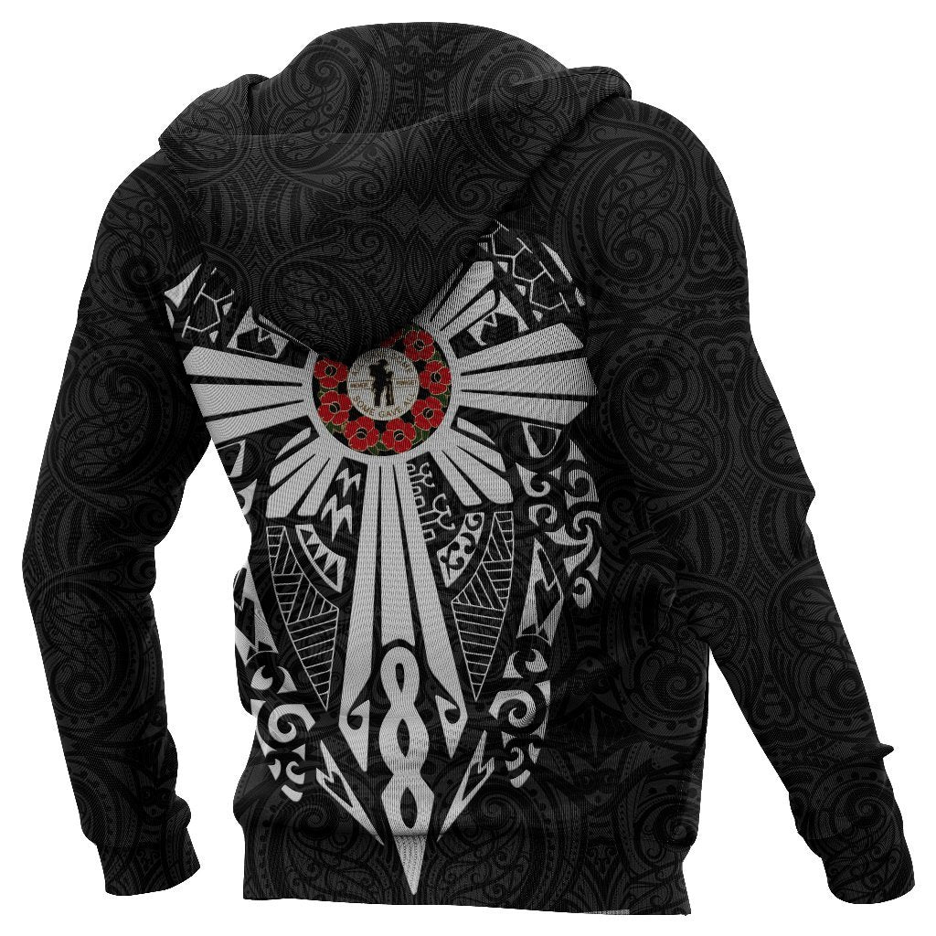 new-zealand-anzac-zip-up-hoodie-lest-we-forget-maori-cross-tattoo-zipper-hoodie