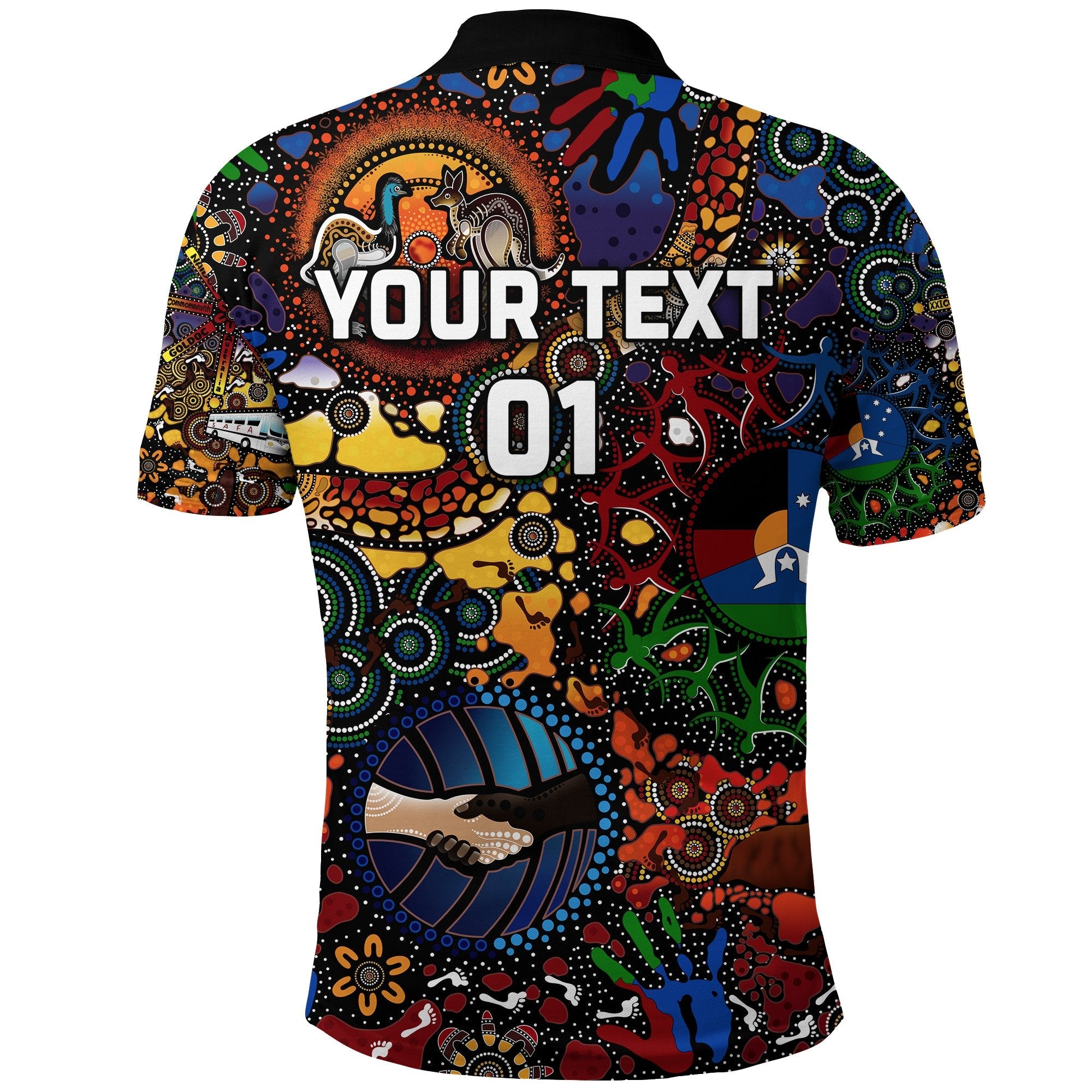 custom-personalised-australia-naidoc-week-2021-polo-shirt-indigenous-be-proud-custom-text-and-number