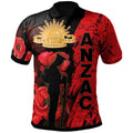 Australia Anzac Day Polo Shirt - Anzac Poppy