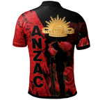 Australia Anzac Day Polo Shirt - Anzac Poppy