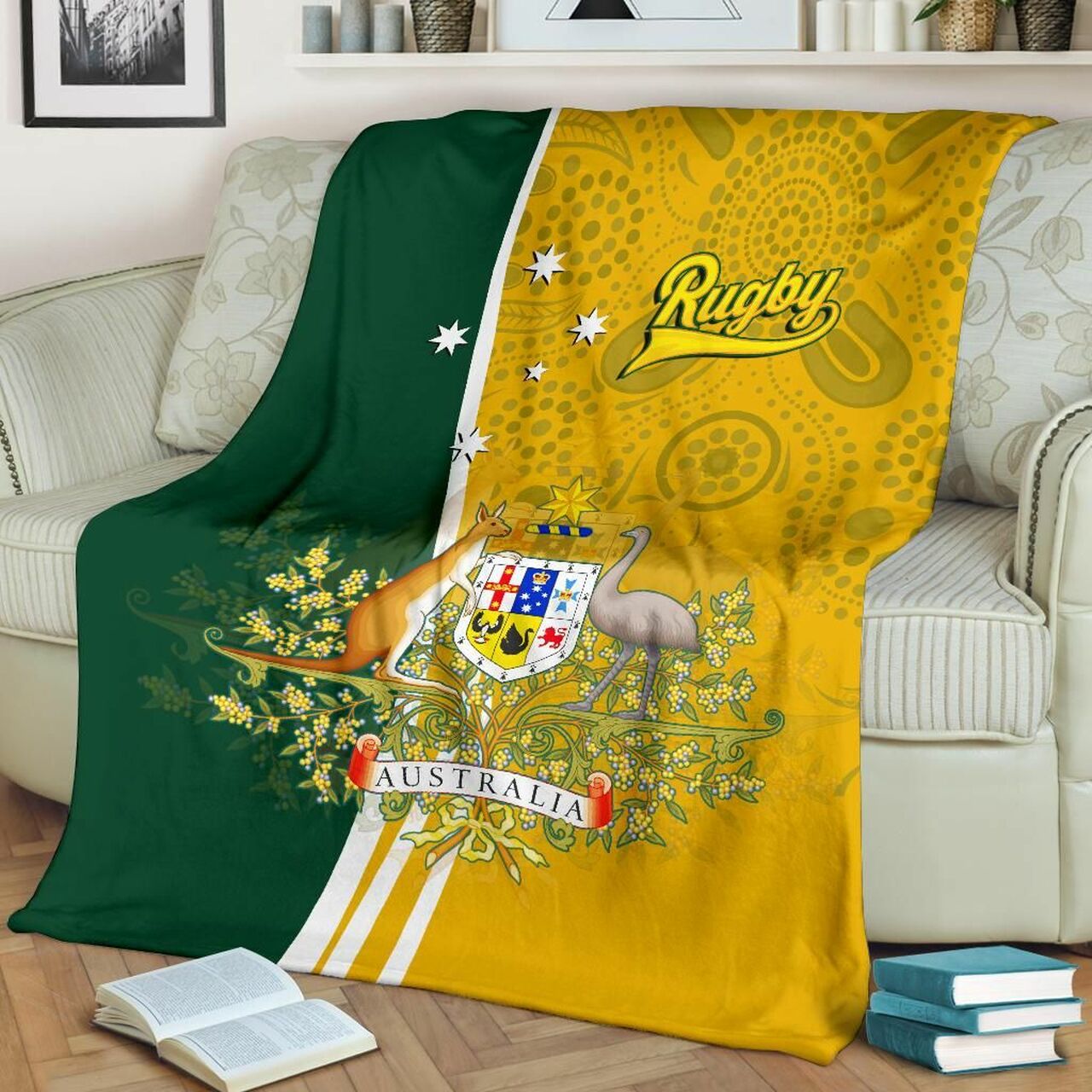 australia-blanket-australia-coat-of-arm-in-style