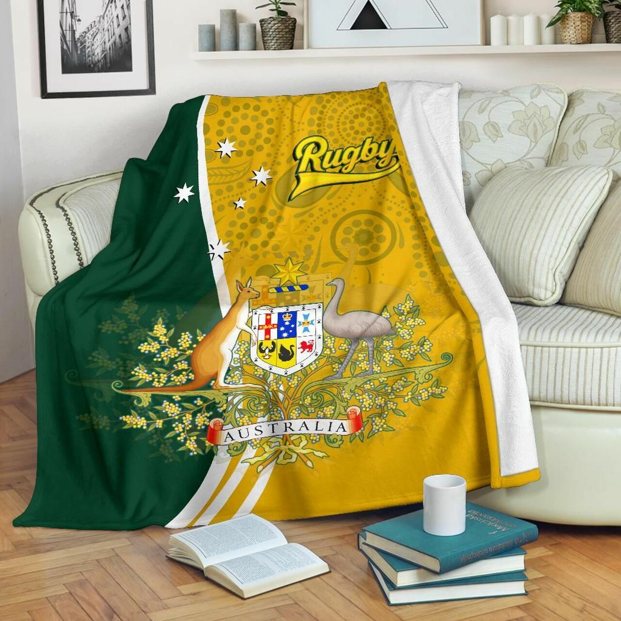australia-blanket-australia-coat-of-arm-in-style