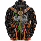 aboriginal-zip-up-hoodie-koala-boomerang-patterns-sun-dot-painting