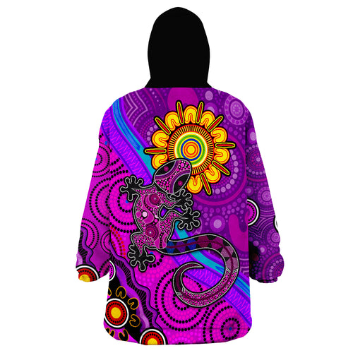 australia-lizard-and-sun-aboriginal-art-purple-wearable-blanket-hoodie