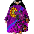 australia-lizard-and-sun-aboriginal-art-purple-wearable-blanket-hoodie