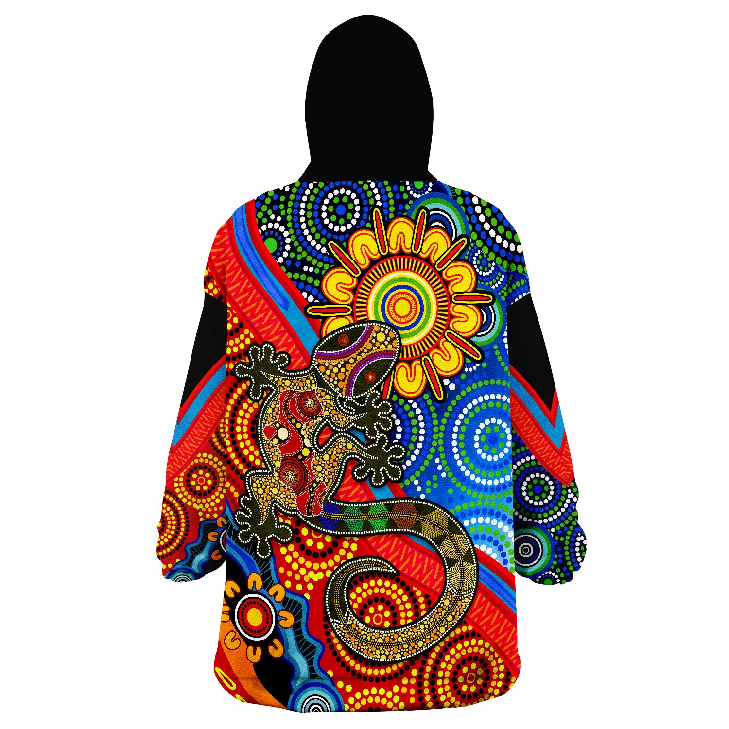 australia-lizard-and-sun-aboriginal-art-speical-wearable-blanket-hoodie