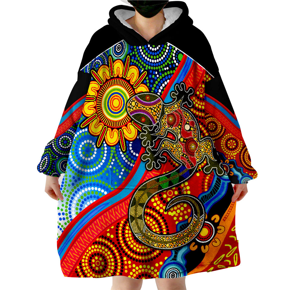 australia-lizard-and-sun-aboriginal-art-speical-wearable-blanket-hoodie