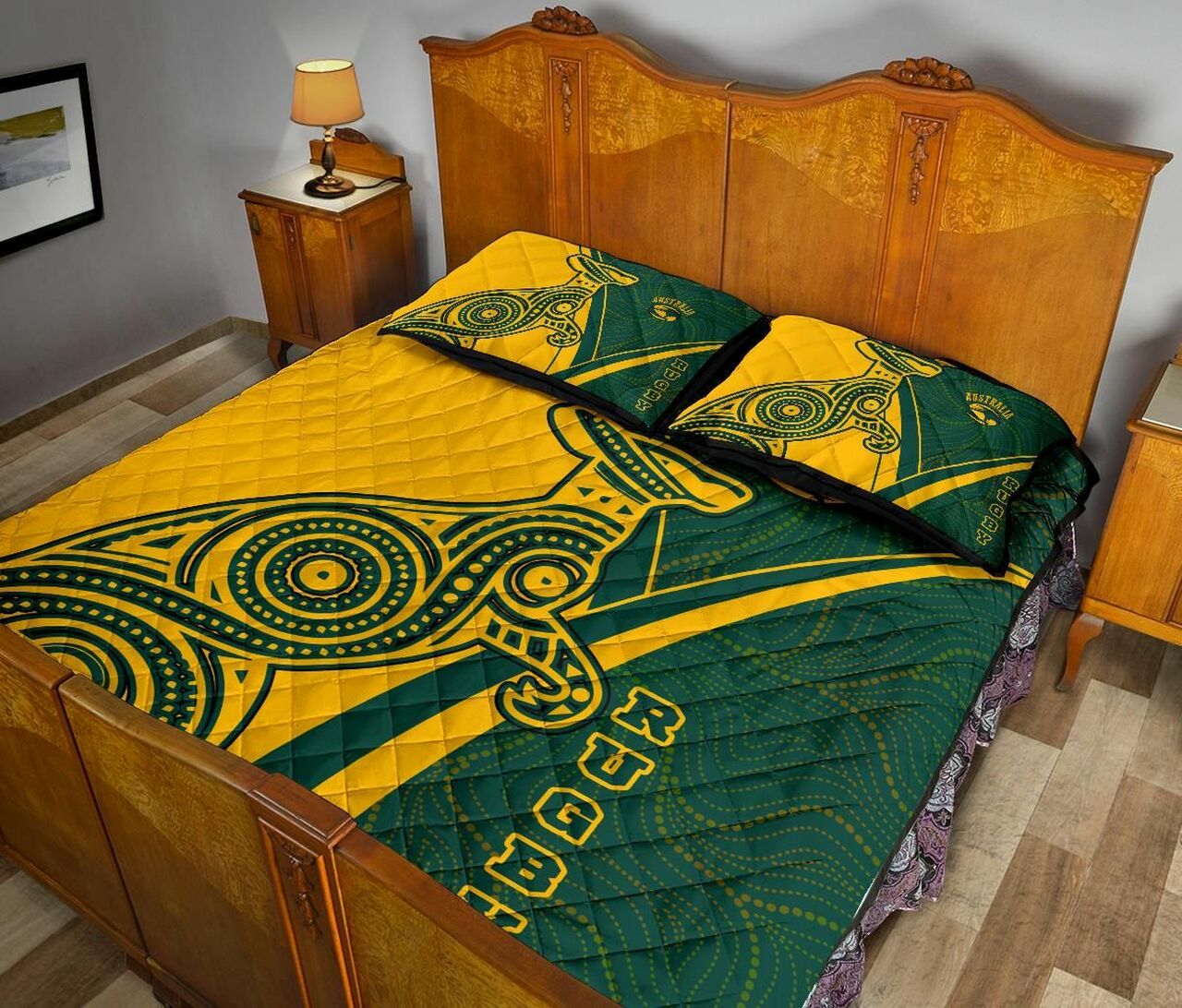 australia-quilt-bed-set-australian-kangaroo-aboriginal-patterns