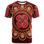 t-shirt-aboriginal-dot-art-painting-with-red-poppy-flower