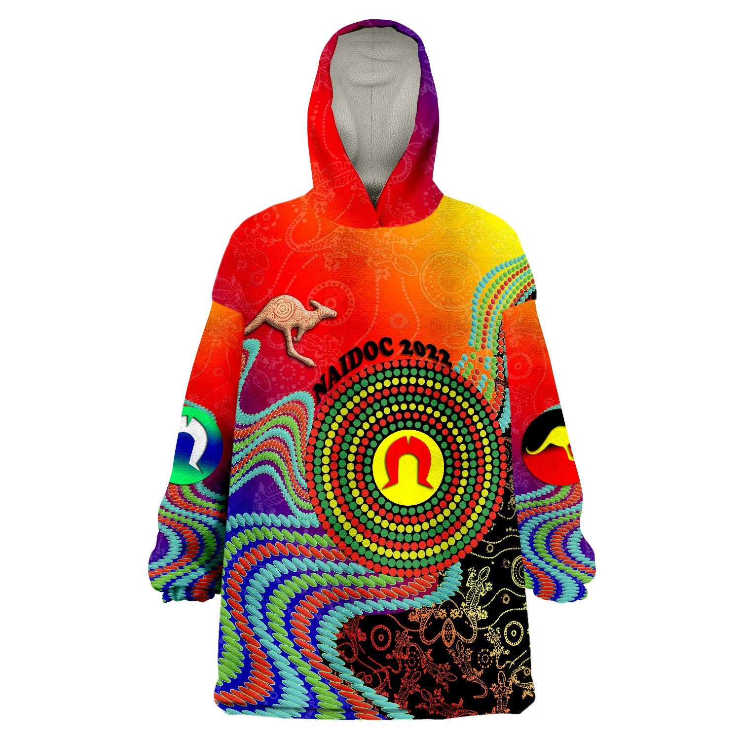 australian-naidoc-week-2022-indigenous-style-wearable-blanket-hoodie