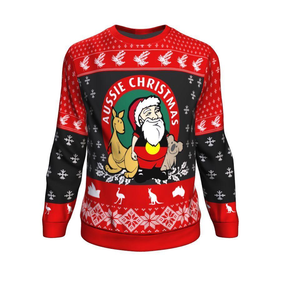 christmas-sweater-santa-claus-shirt-aussie-christmas-unisex