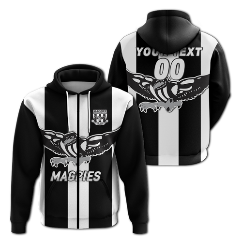 (Custom Personalised) Magpies Busselton Football 2022 Hoodie - LT12