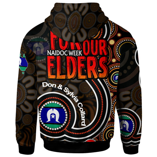 NAIDOC Week 2023 Hoodie For Our Elders Aboriginal Inspired Dot Art Hoodie
