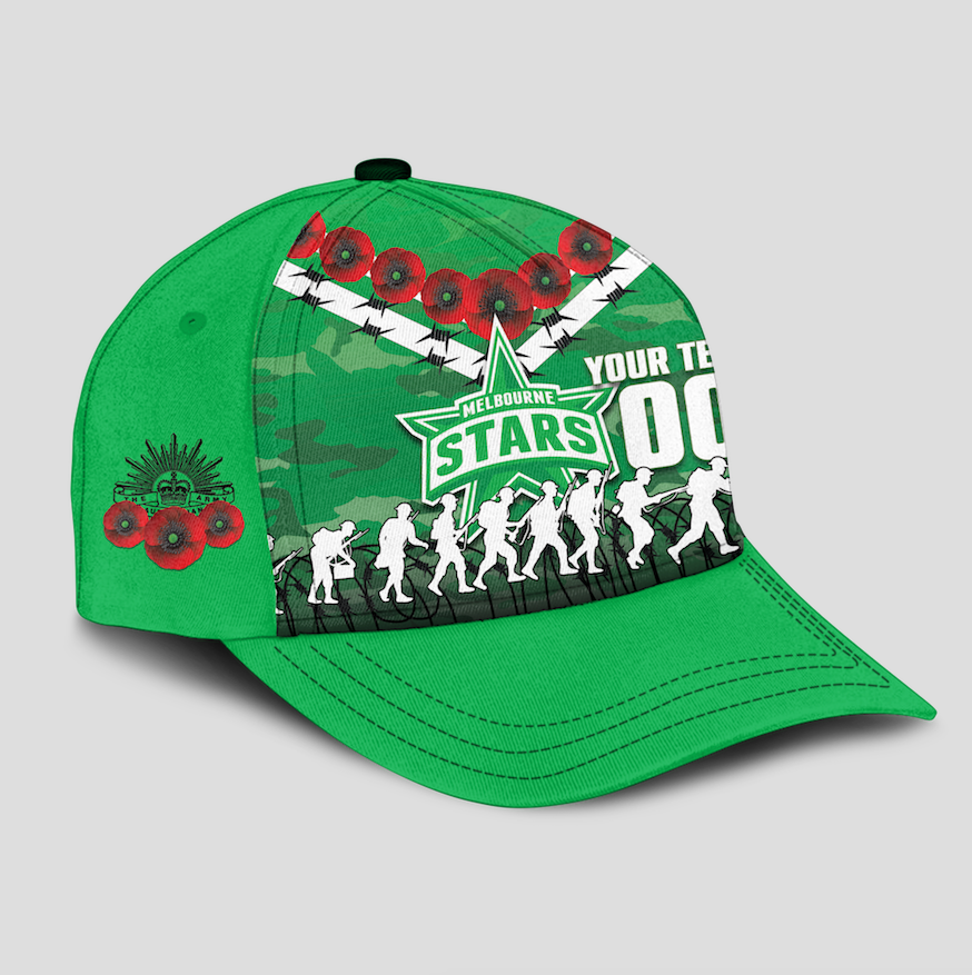 custom-personalised-melbourne-stars-anzac-2022-caps-camouflage-with-poppy
