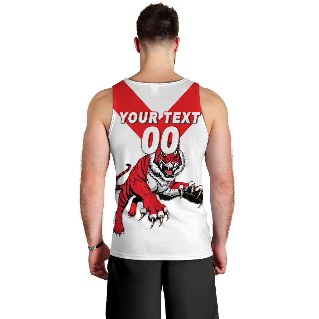 (Custom Personalised) Tigers South Bunbury Football 2022 Men Tank Top - LT12