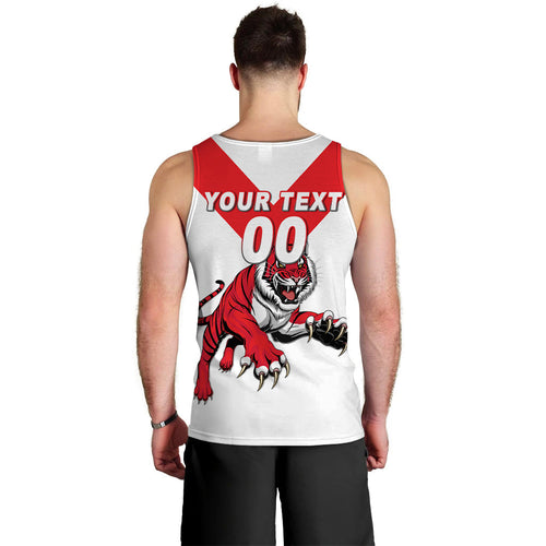 (Custom Personalised) Tigers South Bunbury Football 2022 Men Tank Top - LT12