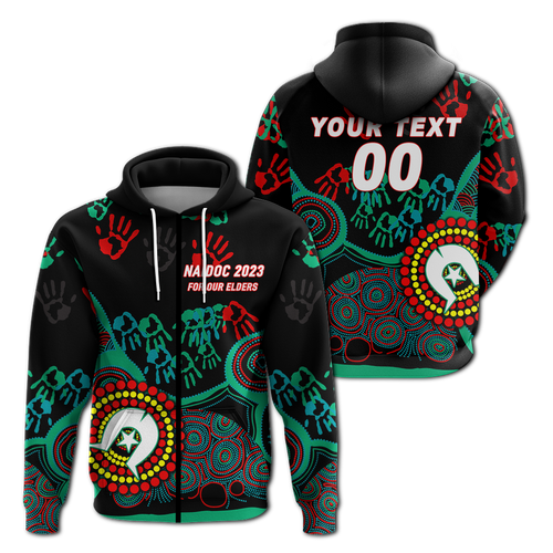 (Custom Personalised) NAIDOC Week 2023 Aboriginal Art For Our Elders Hoodie - LT12