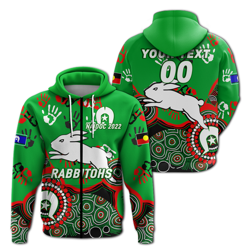 custom-personalised-rabbitohs-rugby-naidoc-2022-aboriginal-hoodie