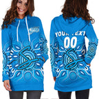 (Custom Personalised) Adelaide Strikers Aboriginal Cricket 2022 Hoodie Dress - LT12