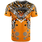 Wests Tiger Rugby Aboriginal Pattern T Shirt - LT2