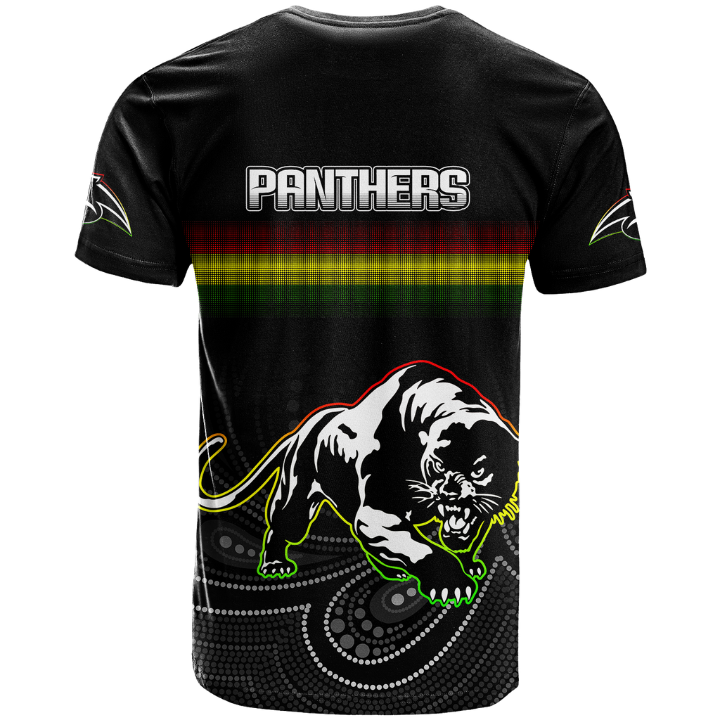 Black Panthers Rugby League Aboriginal Polo Shirt - LT2