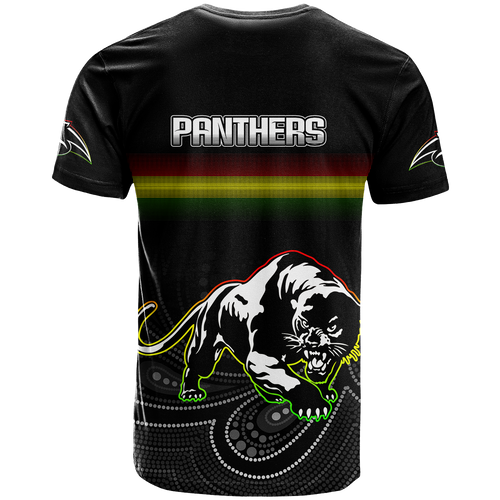 Black Panthers Rugby League Aboriginal Polo Shirt - LT2