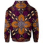 aboriginal-hoodie-flowers-dot-panting-art