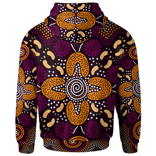 aboriginal-hoodie-flowers-dot-panting-art