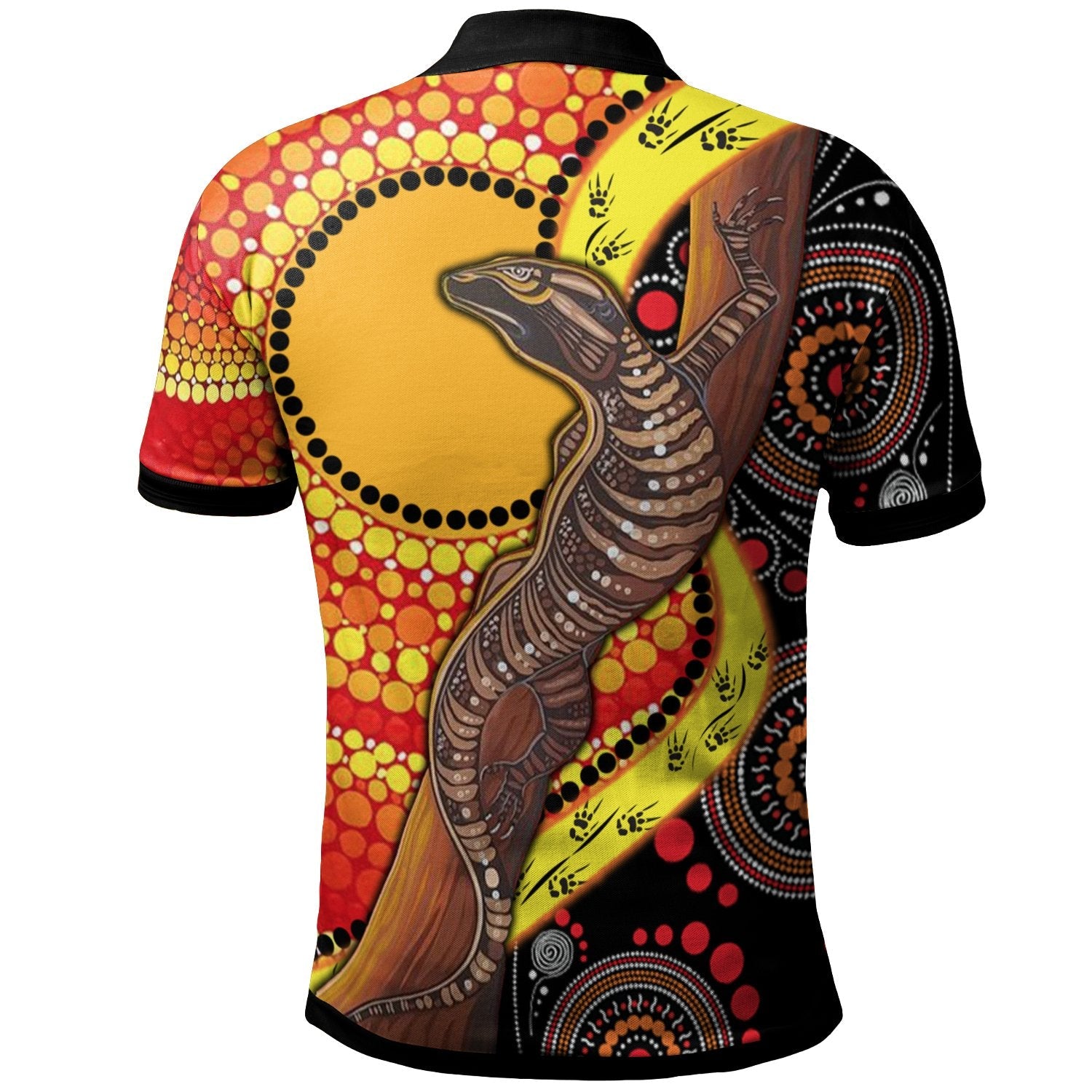 polo-shirt-australian-aboriginal-dot-painting-sun-and-lizard