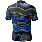 polo-aboriginal-dot-unique-style-blue