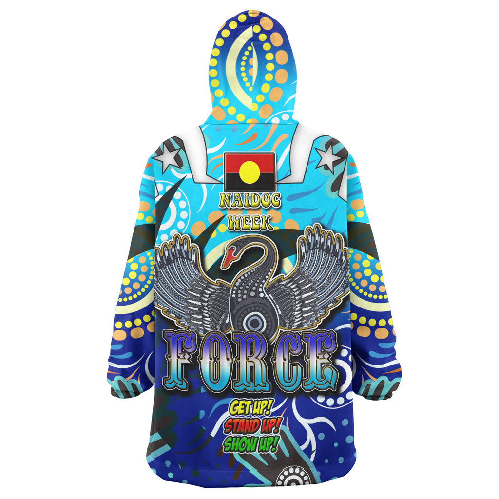 force-rugby-snug-hoodie-custom-naidoc-week-get-up-stand-up-show-up-swan-with-aboriginal-patterns-oodie-blanket