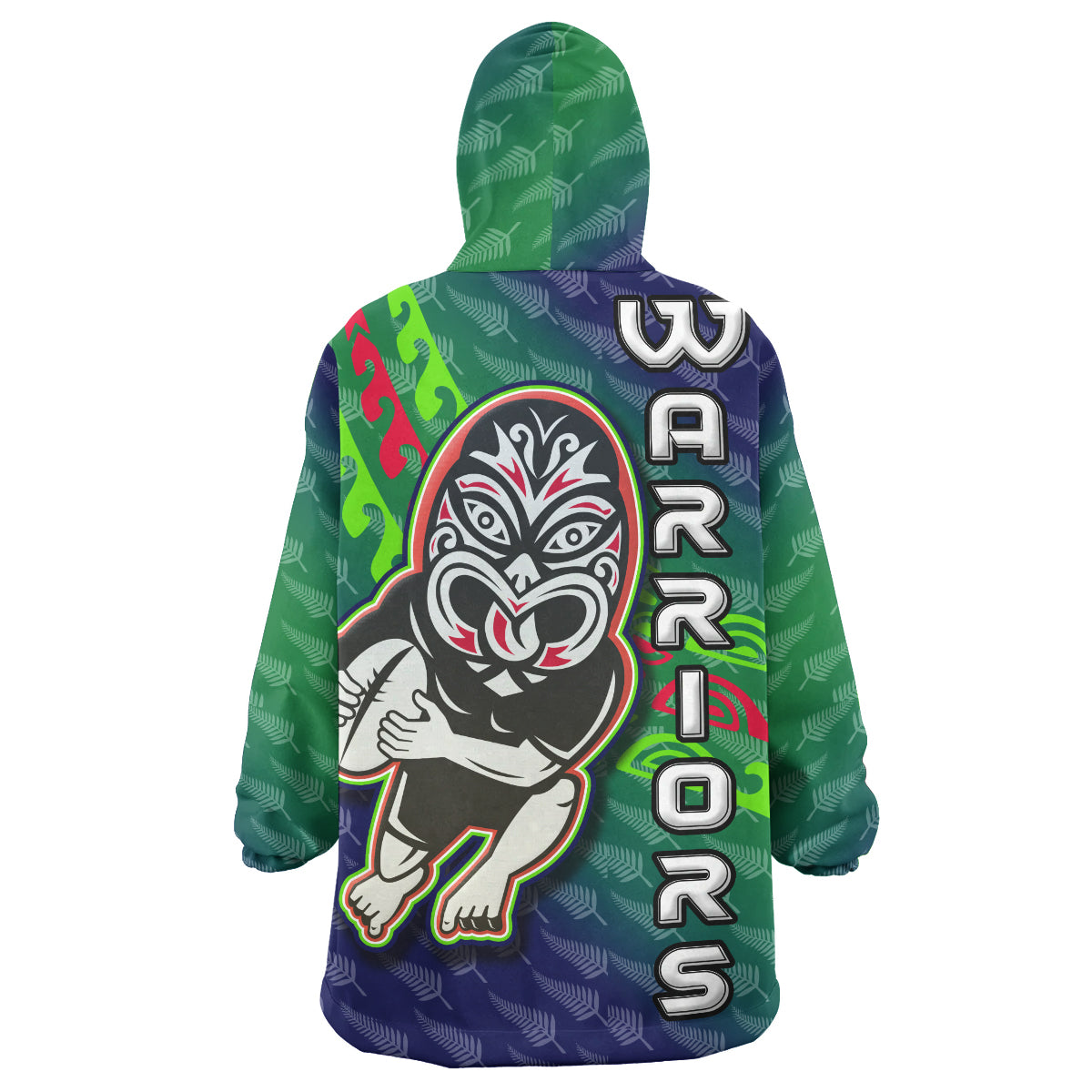 warriors-rugby-snug-hoodie-cusstom-rugby-player-maori-mask-with-fern-pattern-oodie-blanket