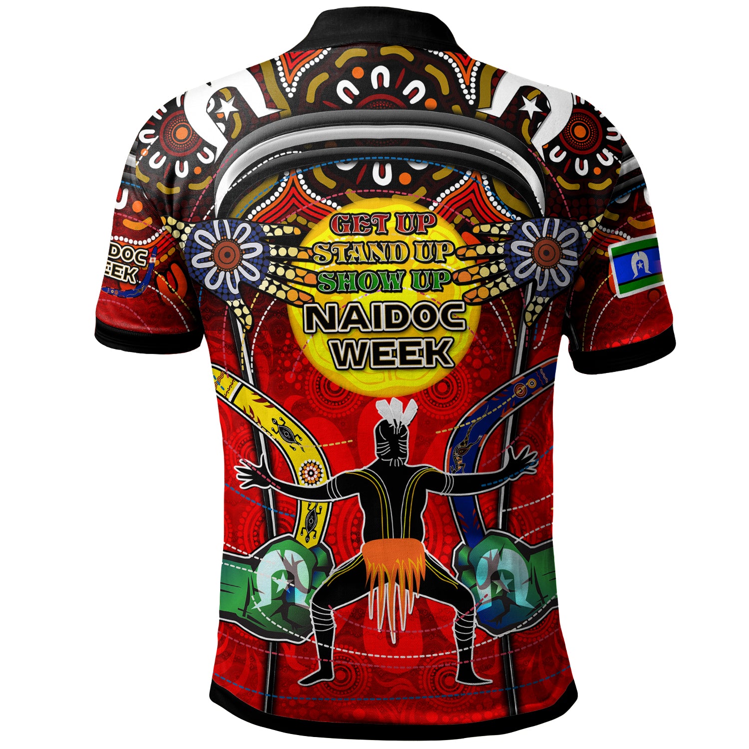 australia-naidoc-week-2023-polo-shirt-custom-celebrate-naidoc-week-aboriginal-inspired-culture-get-up-stand-up-show-up-polo-shirt