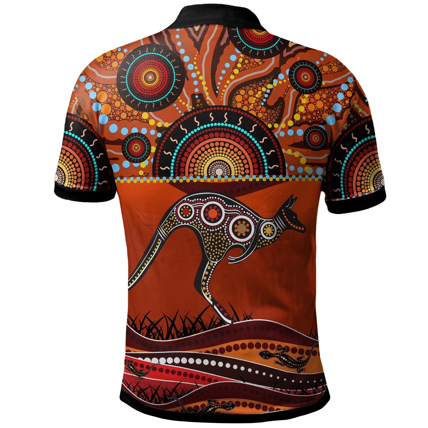 aboriginal-polo-shirt-kangaroo-with-dot-painting