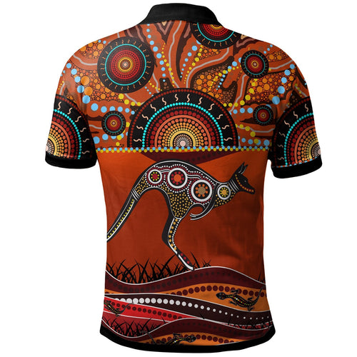 aboriginal-polo-shirt-kangaroo-with-dot-painting