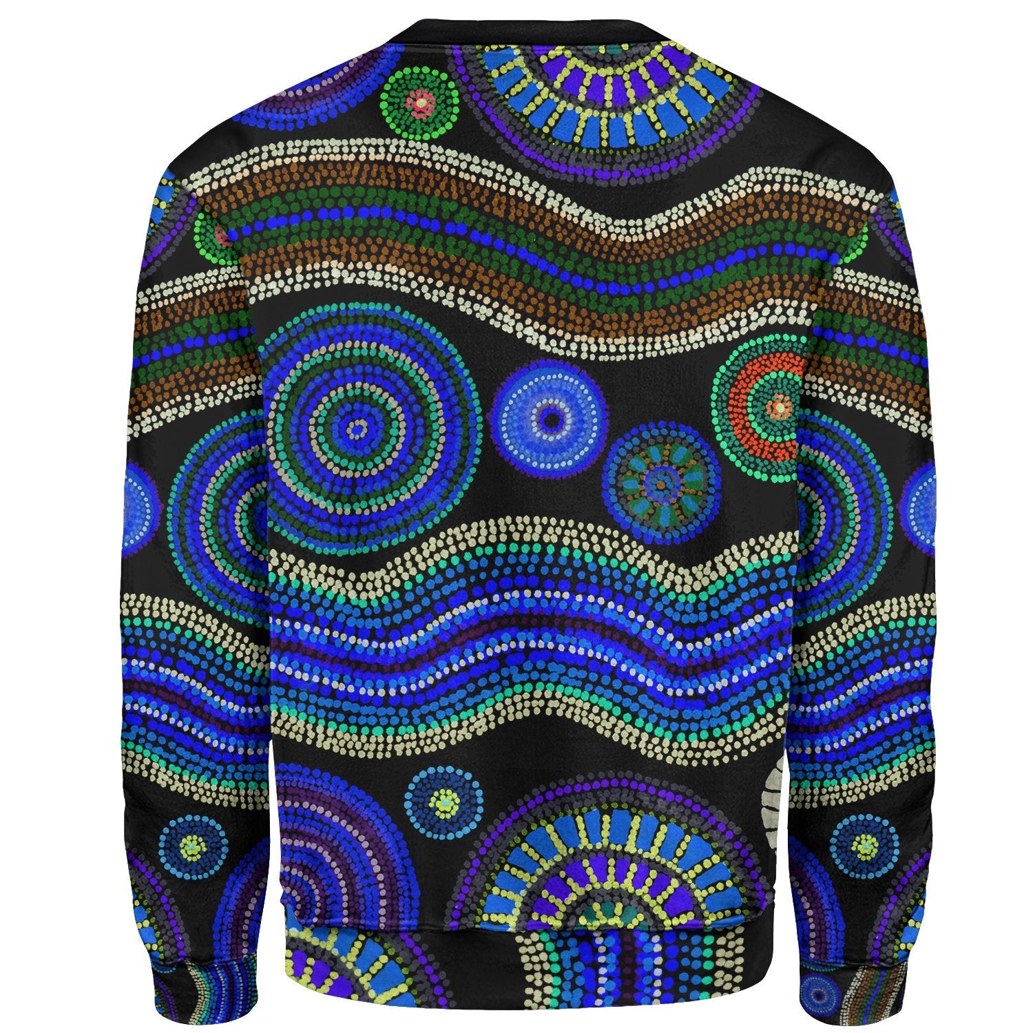 sweater-shirt-aboriginal-dot-unique-style-blue