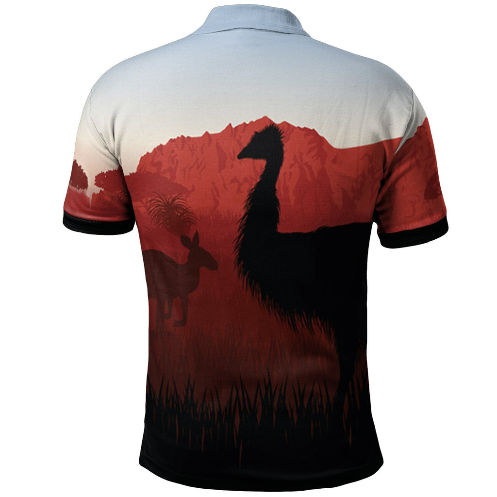 polo-shirt-australian-nature-with-emu-and-kangaroo