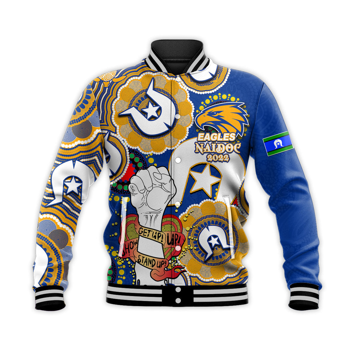custom-personalised-eagles-australian-football-baseball-jacket-naidoc-week-2022-lets-fight-together