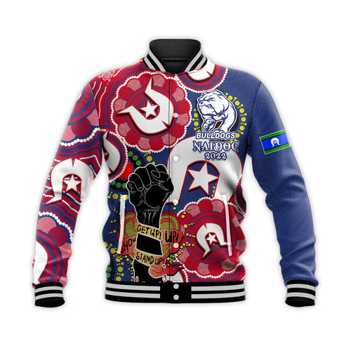 custom-personalised-bulldogs-australian-football-baseball-jacket-naidoc-week-2022-lets-fight-together