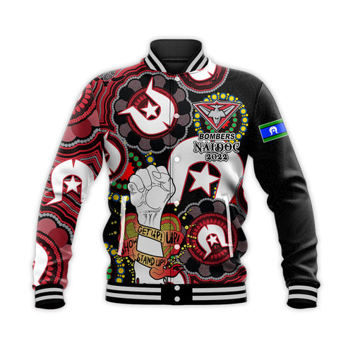 custom-personalised-bombers-australian-football-baseball-jacket-naidoc-week-2022-lets-fight-together