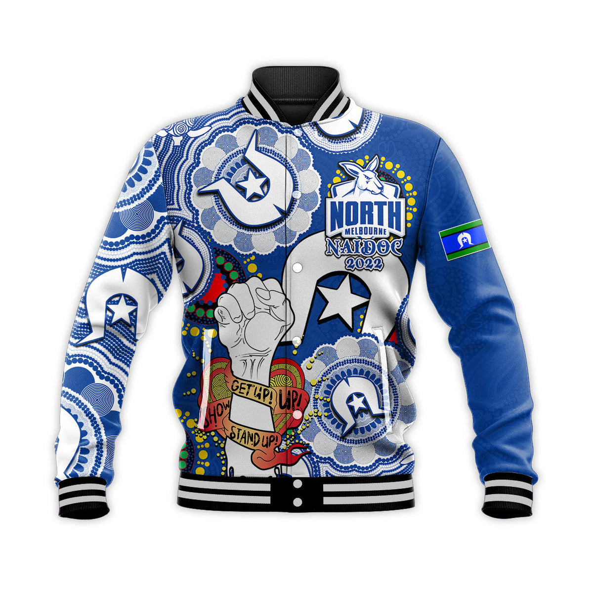 custom-personalised-kangaroos-australian-football-baseball-jacket-naidoc-week-2022-lets-fight-together