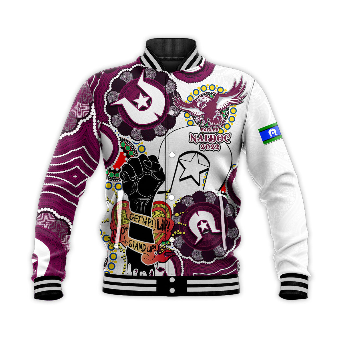 custom-personalised-sea-eagles-rugby-naidoc-week-2022-baseball-jacket-lets-fight-together