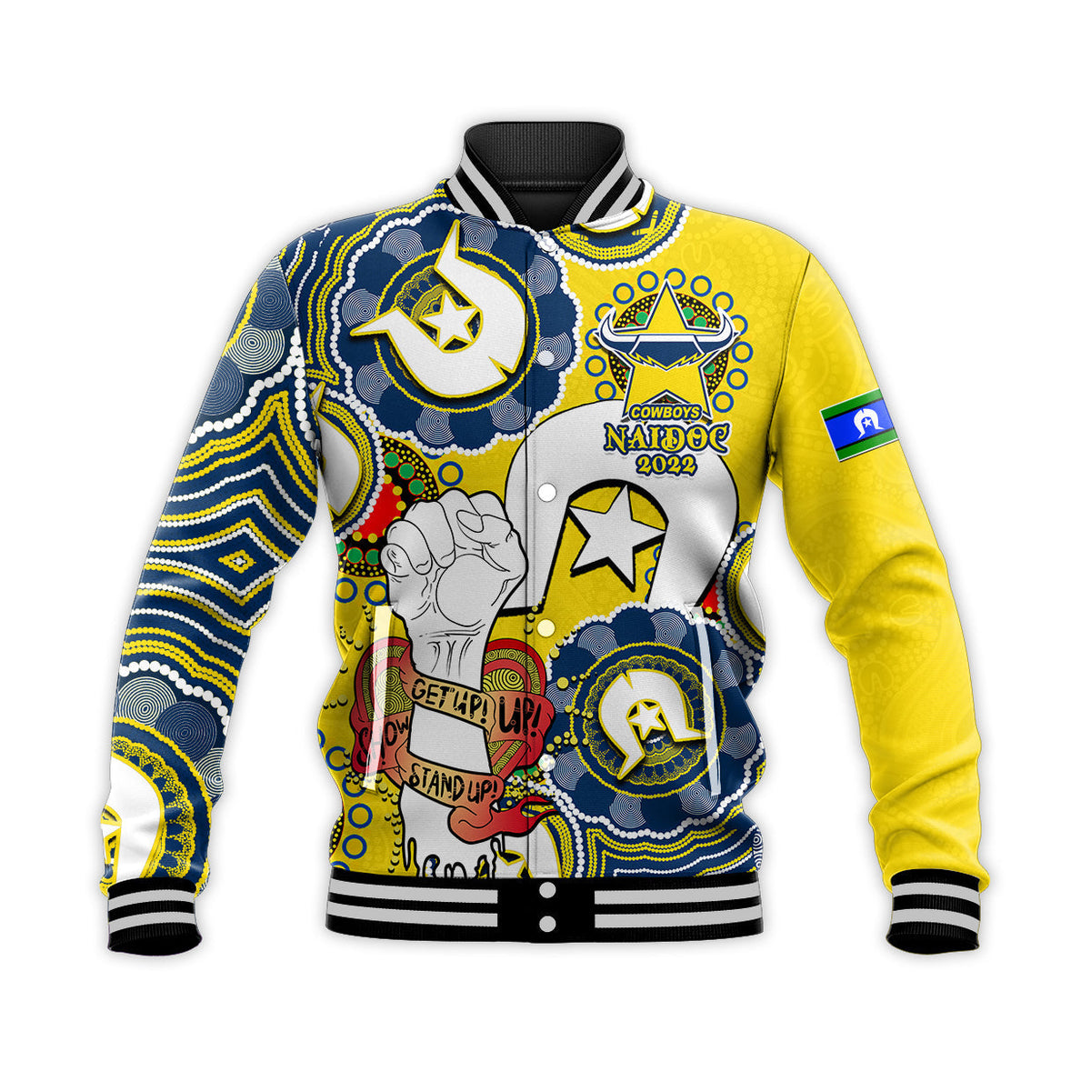 custom-personalised-cowboys-rugby-naidoc-week-2022-baseball-jacket-lets-fight-together