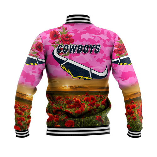 north-queensland-cowboys-anzac-2022-baseball-jacket-poppy-flowers-vibes-pink