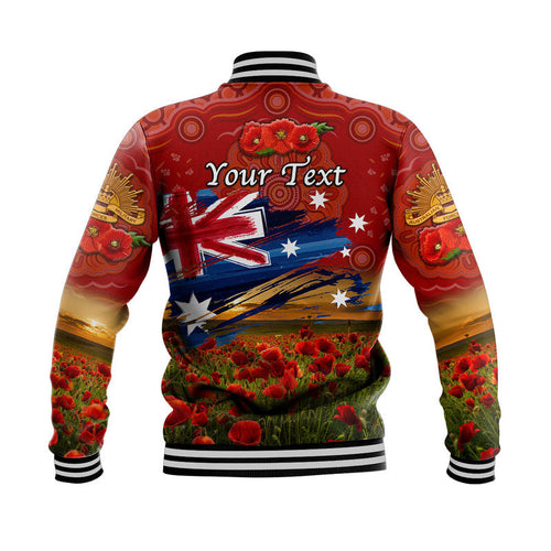 custom-personalised-australia-aboriginal-anzac-baseball-jacket-poppy-vibes-red